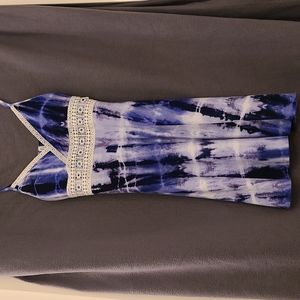 Mudd Dress Blue Tiedye